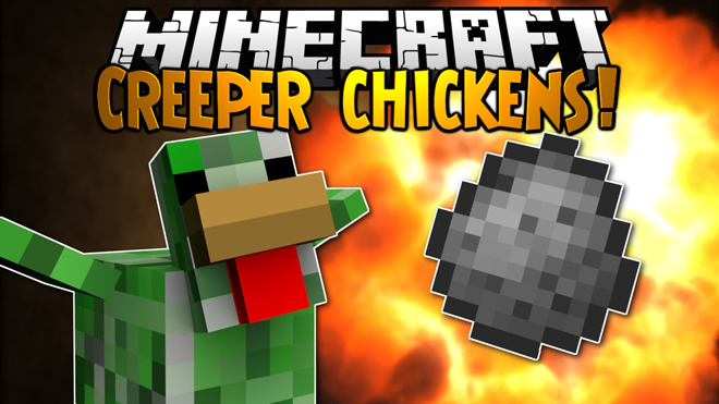 Creeper Chickens Mod